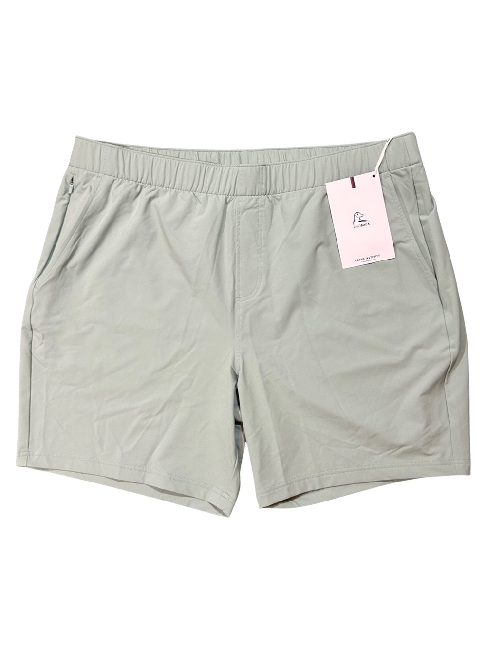 Rhoback Surfcaster Green Solid Everyday Shorts Teal 7.5” Inseam